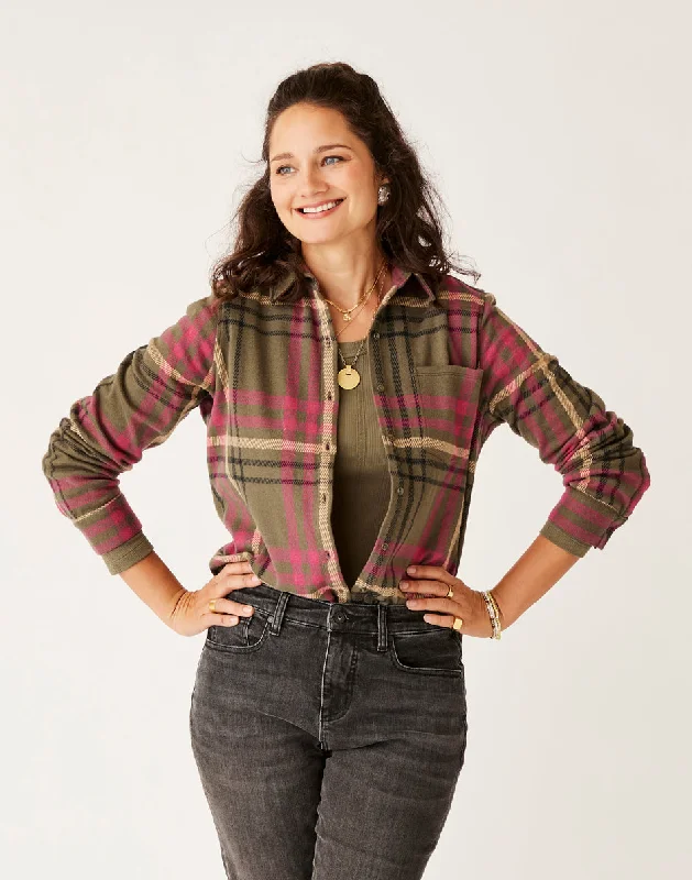 Fairbanks Supersoft Shirt: Fir Multiplaid