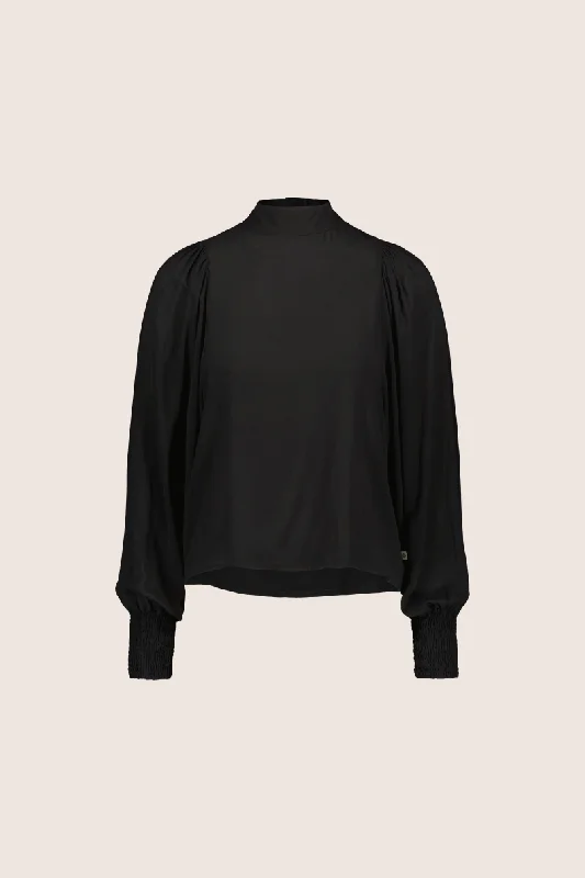 Puff Blouse, Black