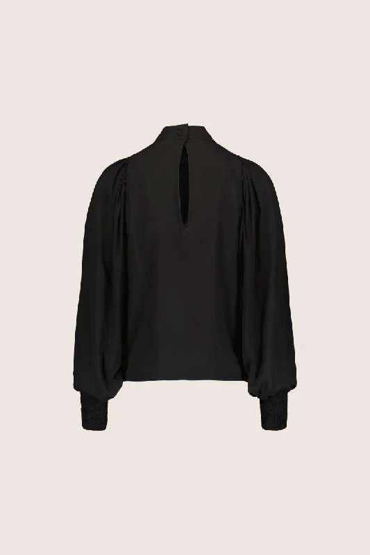 Puff Blouse, Black