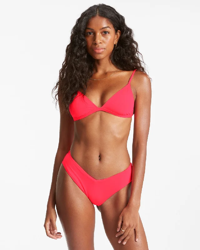 Sol Searcher Ceci Triangle Bikini Top - Coral Dream