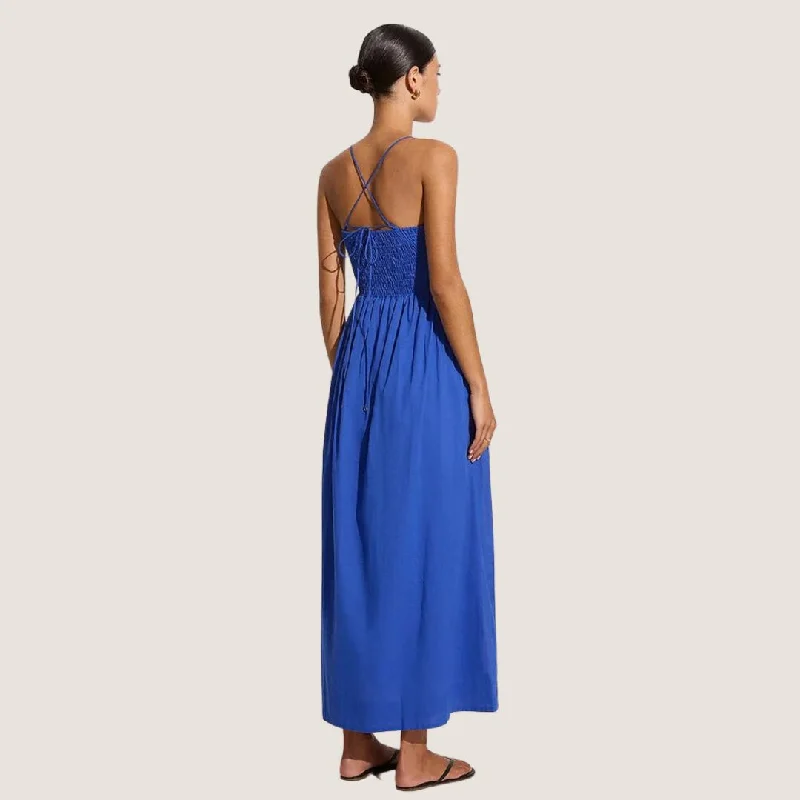 Agolde Midi Dress (Sicilian Blue)