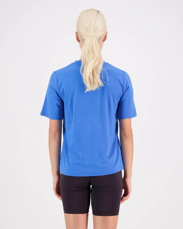 Icon Merino Air-Con Relaxed Tee - Pop Blue