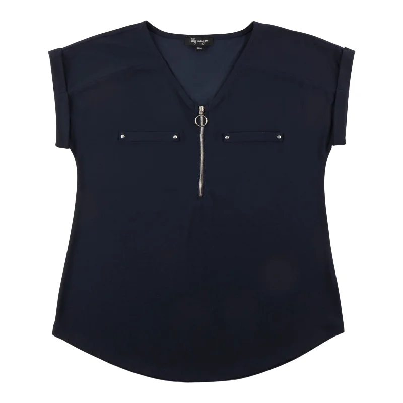 lily morgan Women's V-Neck Blouse