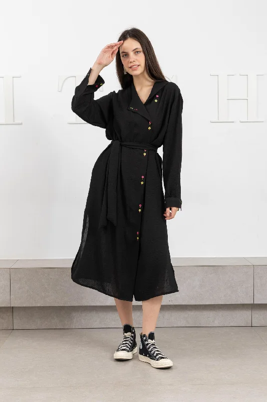 Linen Shirt Dress -TFN