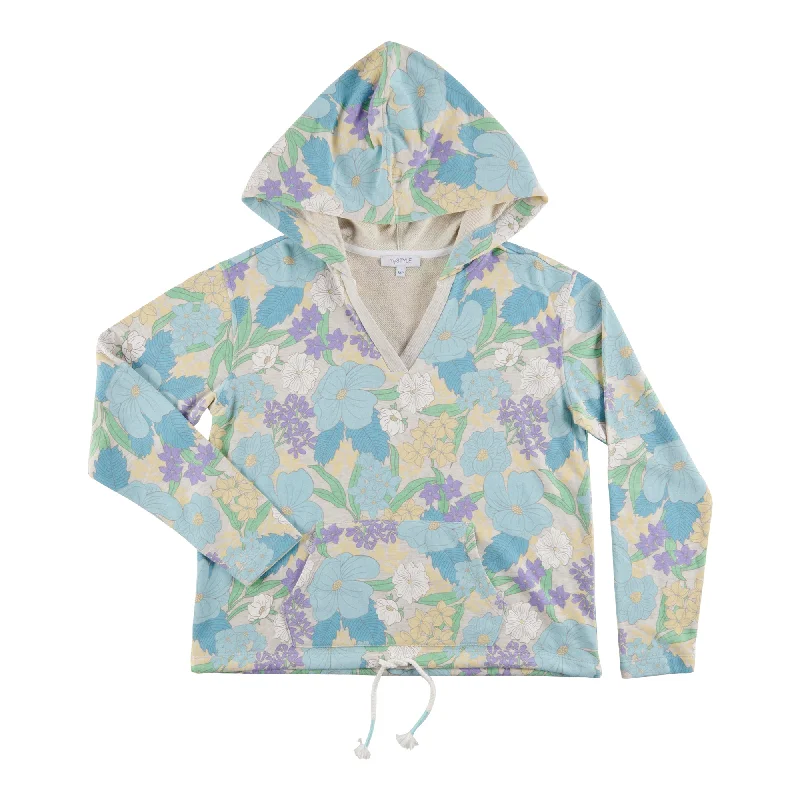 mySTYLE Women's Seaside French Terry Printed Hoodie