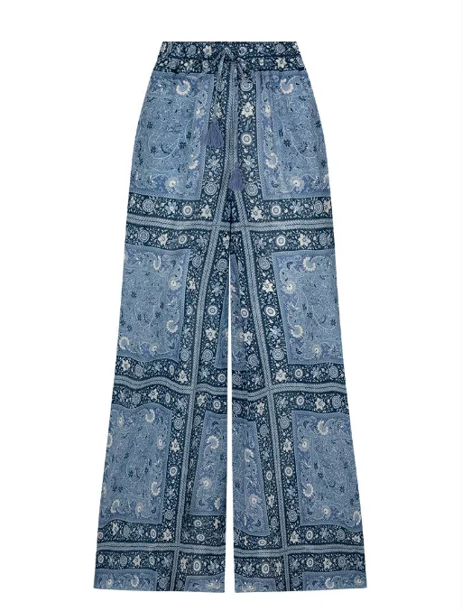 Spell Sunshine Bandit Wide Leg Pants - Chambray