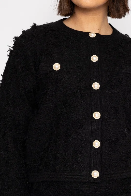 Boucle Jacket in Black