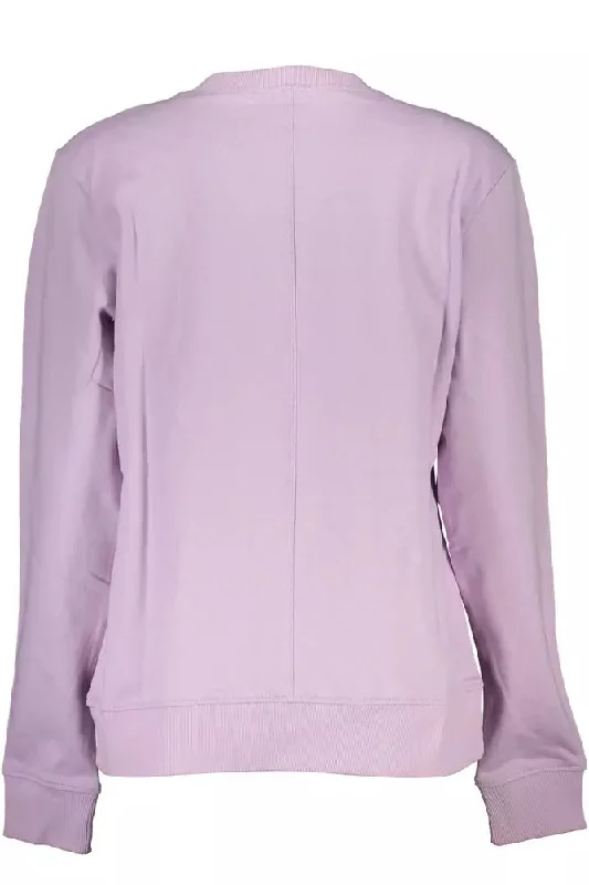 Chic Purple Organic Cotton Sweatshirt