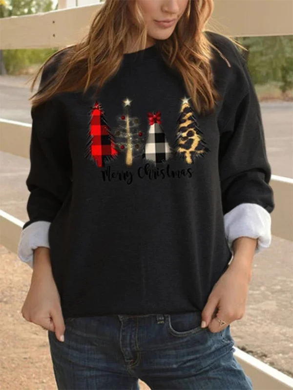 Christmas Casual Sweater Round Neck Top