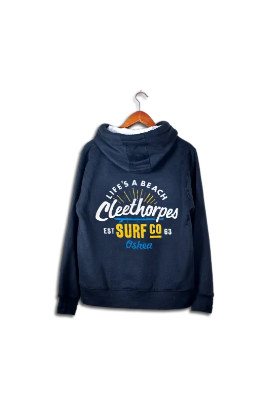 Cleethorpes Navy Overhead HOODY  - Life's a Beach-