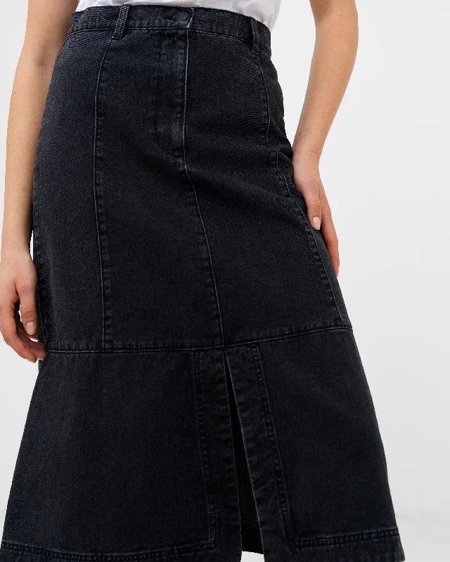 Denver Denim Midi Skirt