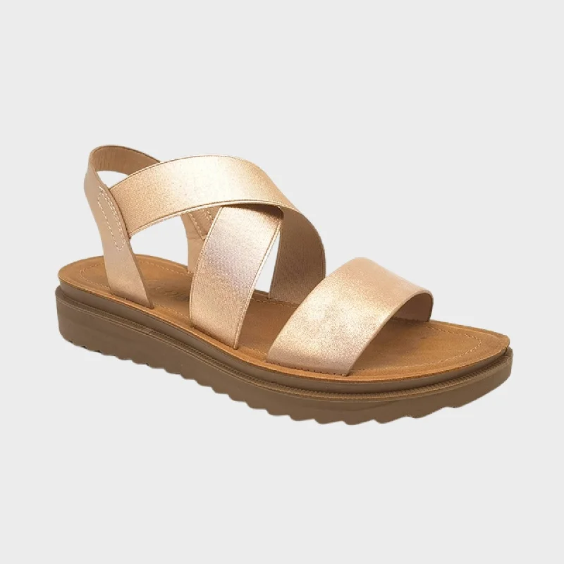 Ladies Comfort Cross Strap Sandal