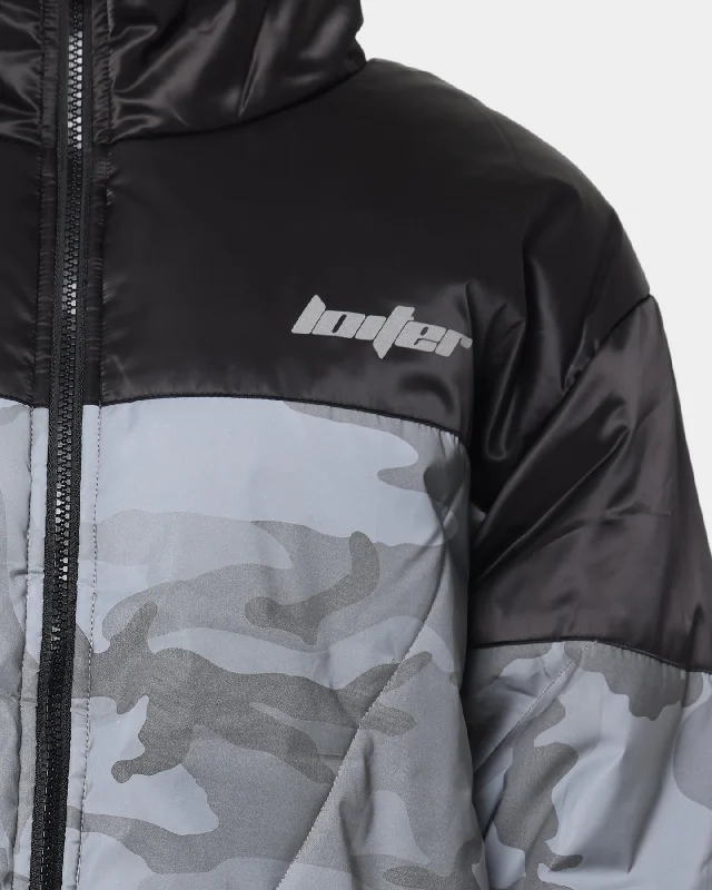 Loiter Split Spectrum Puffer Jacket Black/Camo 3M