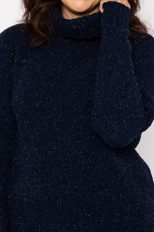 Lurex Knit in Navy