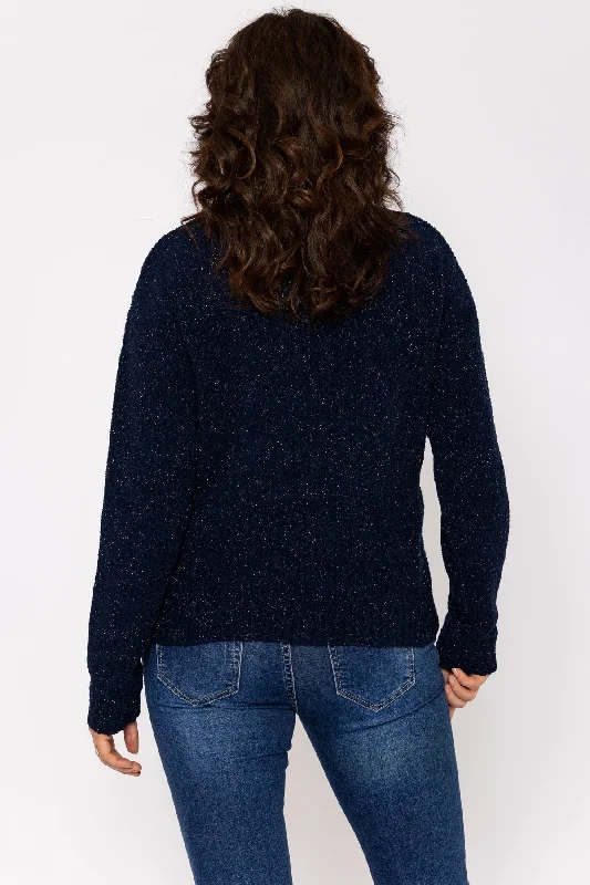 Lurex Knit in Navy