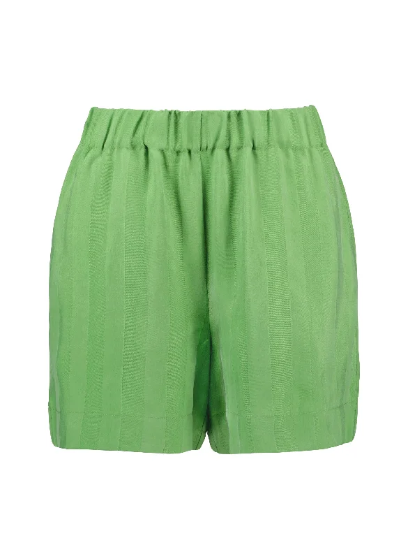 Lyla Recycled Cupro Shorts | Grass Green