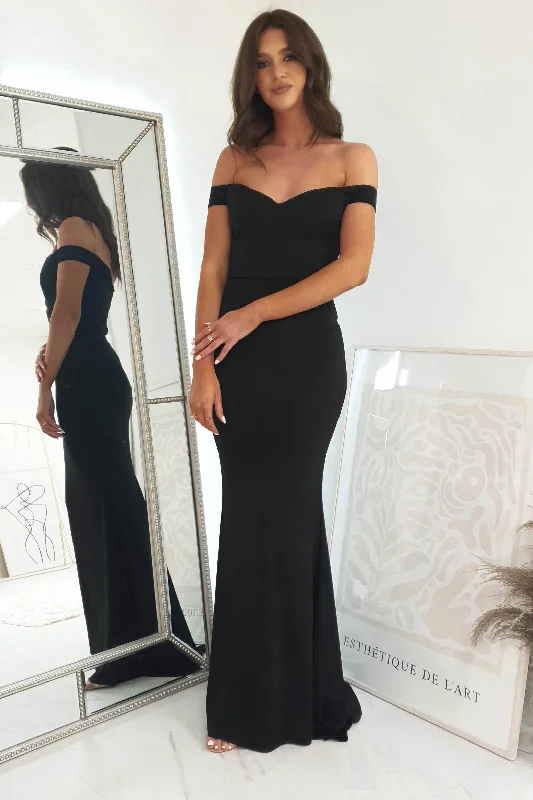 Mikalia Bodycon Gown | Black