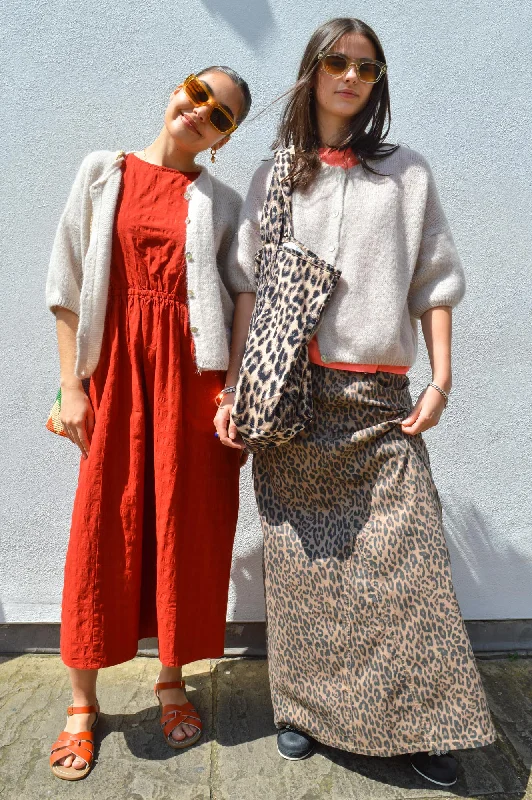 Object Seni Leopard Print Maxi Skirt