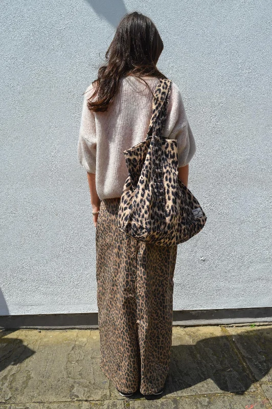 Object Seni Leopard Print Maxi Skirt