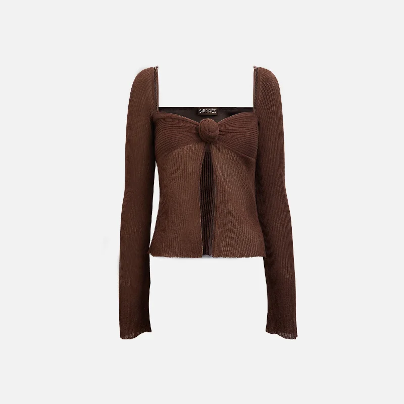 Siedres Dens Top - Brown