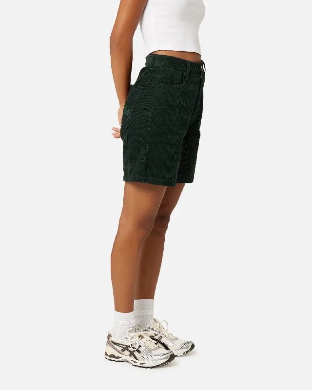 Stussy Women's Eden Corduroy Shorts Forest