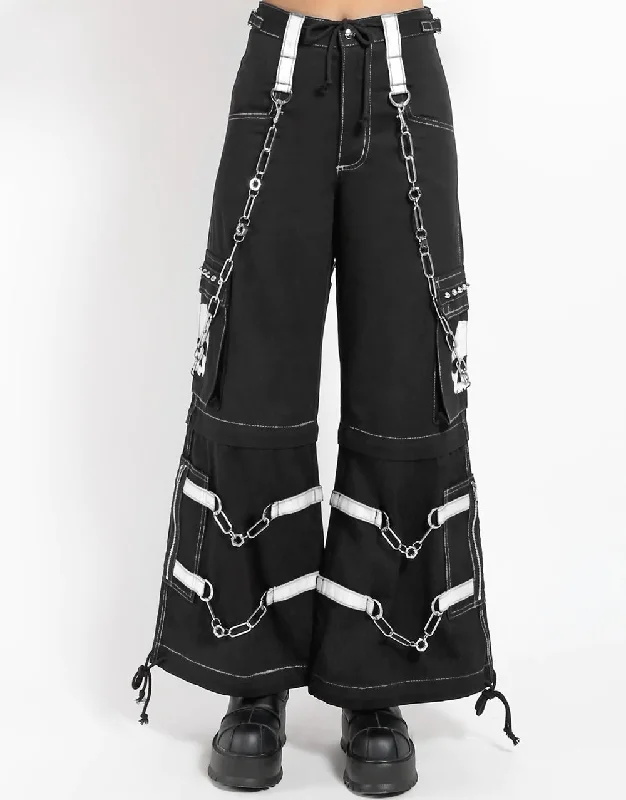 UNISEX Skull Zip Off Pants w/ White Details