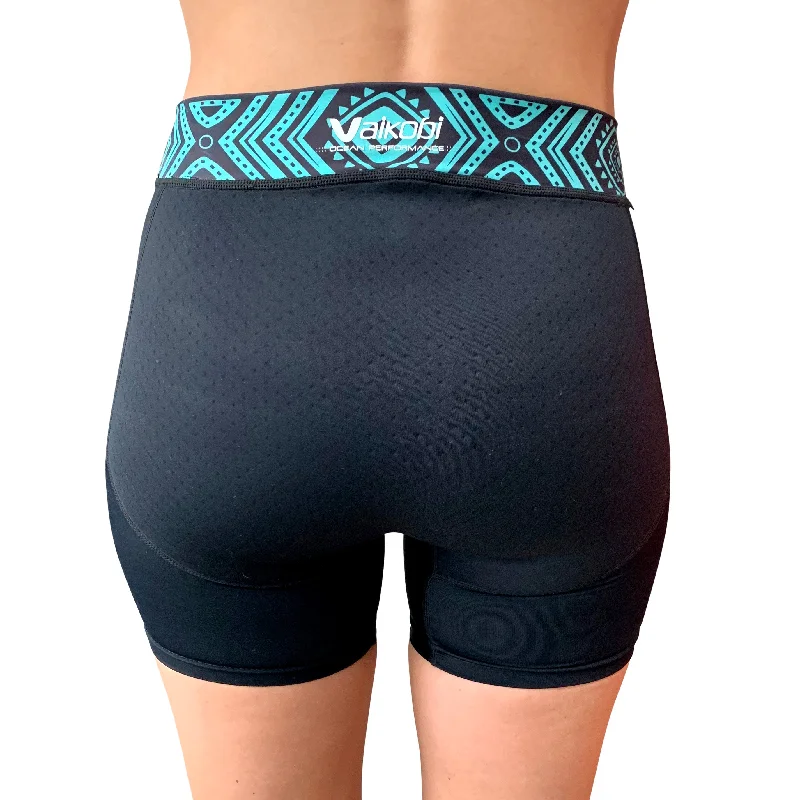 Season 2022 - VOCEAN Women's Paddle Shorts - Black/Teal