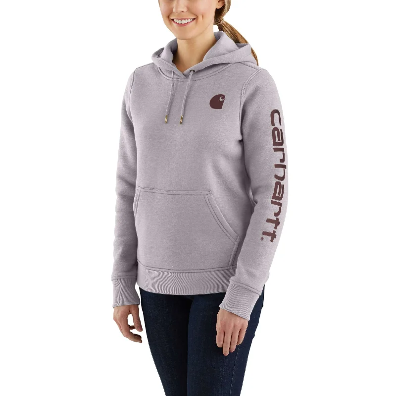 Women's Relaxed Fit Midweight Logo Sleeve Graphic Sweatshirt