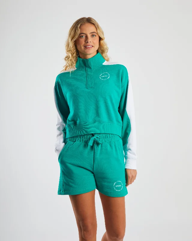 Steffi Half Zip Spearmint Green