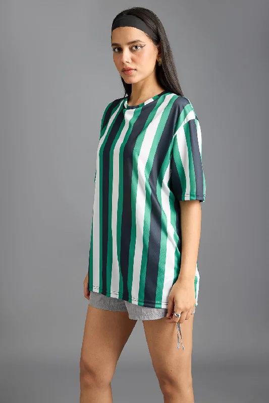 Printed Women's T-Shirt- Streaks