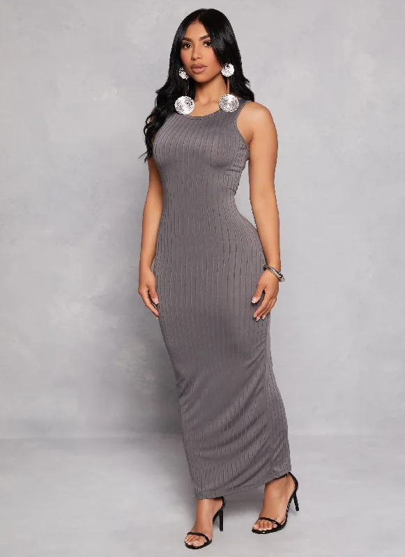 Daisy Ribbed Maxi Tank Dress