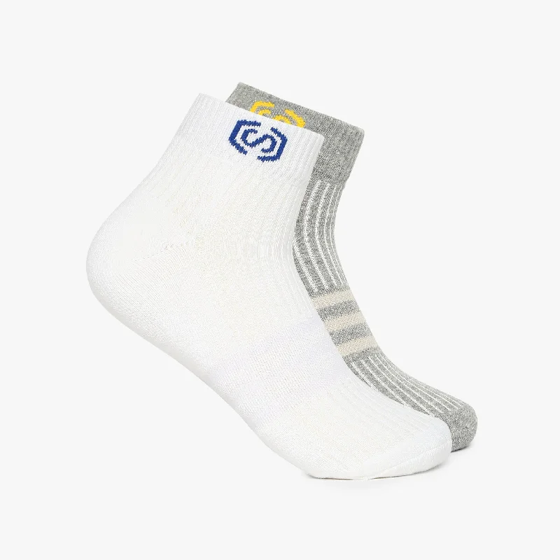 Men Cotton Ankle Length Socks (Pack of 2)