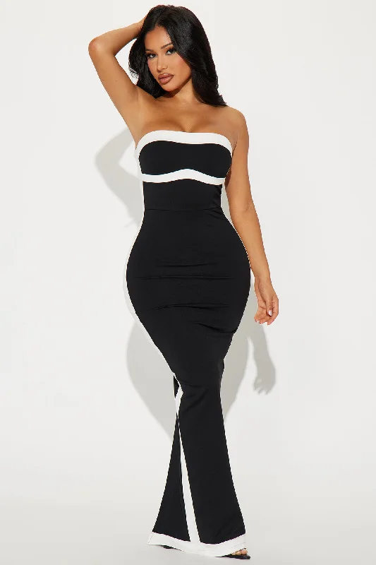 Easy Breezy Maxi Dress - Black/White