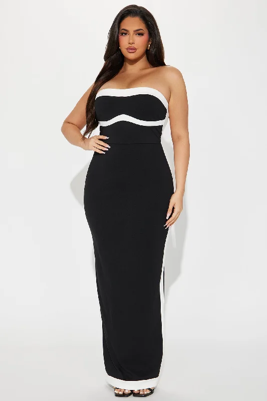 Easy Breezy Maxi Dress - Black/White