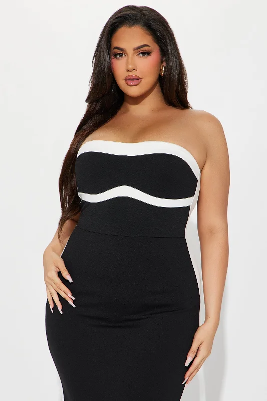 Easy Breezy Maxi Dress - Black/White