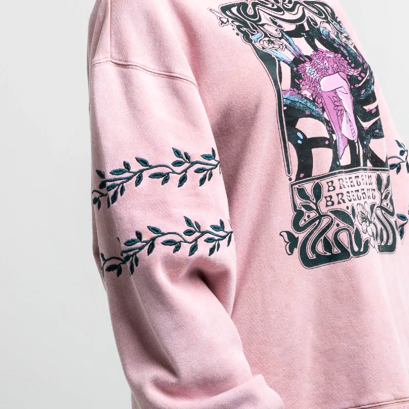 Breathe In Breathe Out Blush Crew Sweatshirt