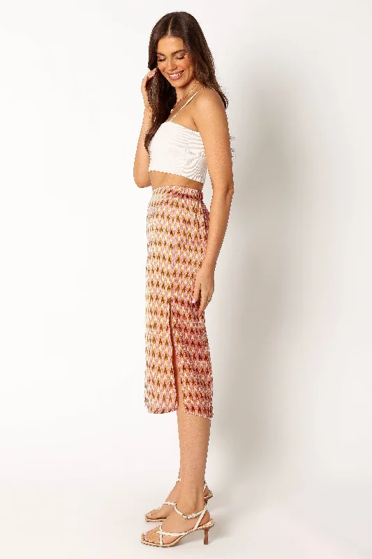 Marley Midi Skirt - Mocha