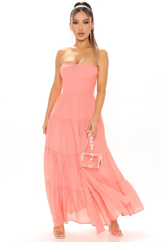 Penelope Maxi Dress - Coral