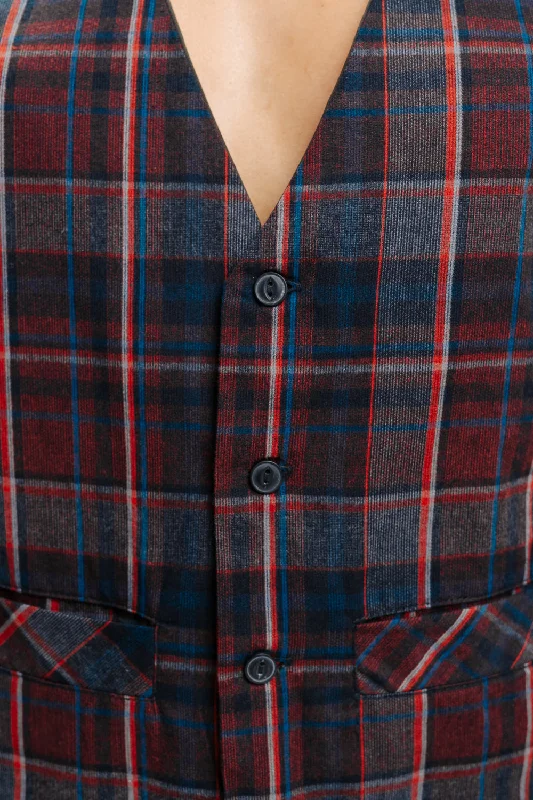 Plaid Vest