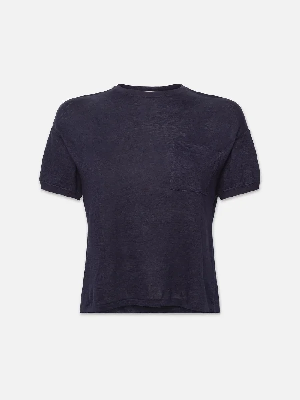 Pocket Crew Tee -- Navy