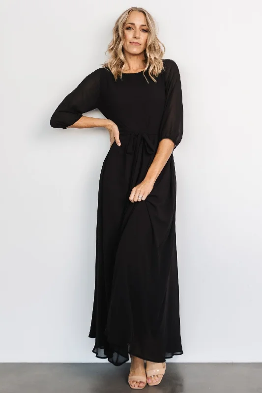 Rebecca Maxi Dress | Black