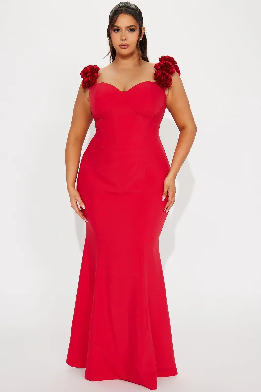 Rosie Maxi Dress - Red