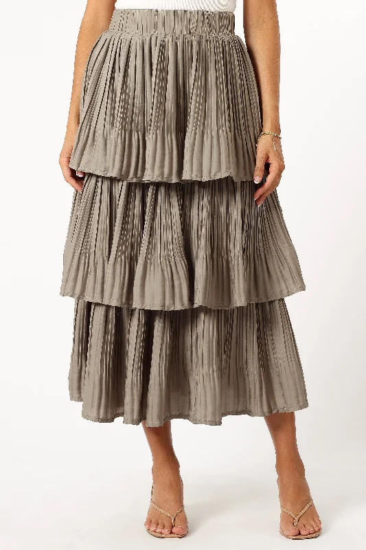 Rylan Maxi Skirt - Dusty Sage