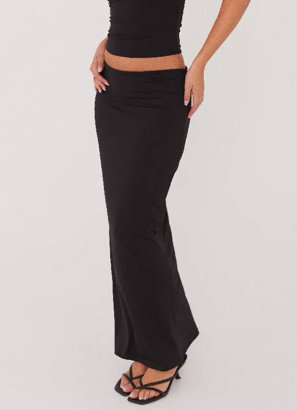 Solace Soul Maxi Skirt - Black