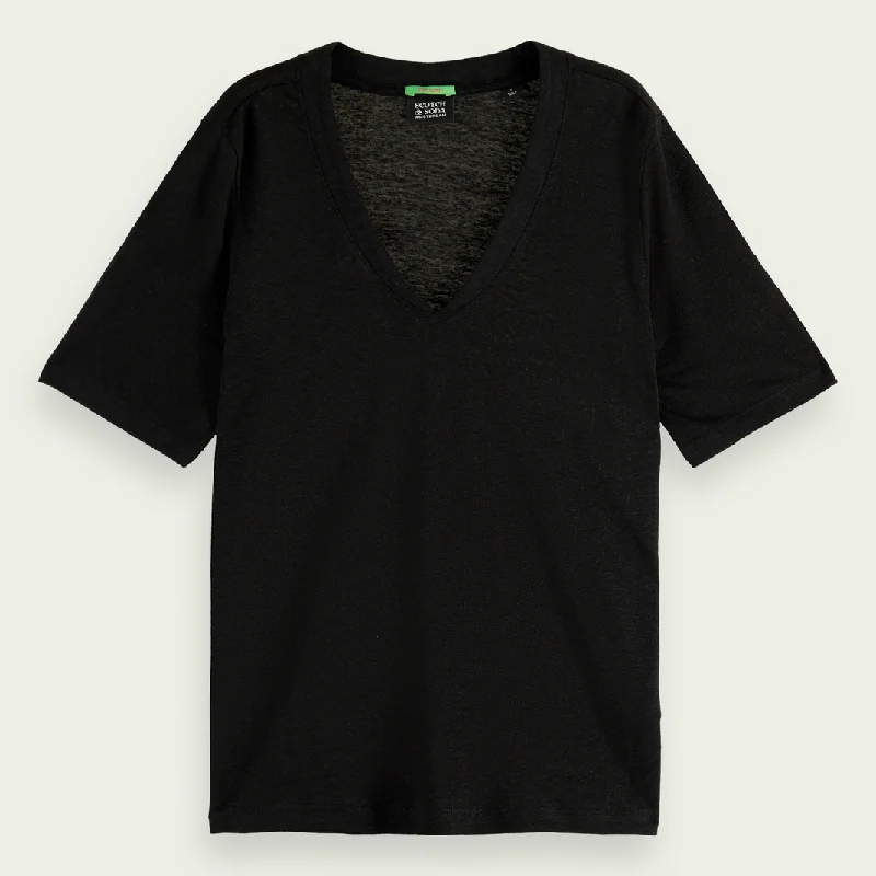 V-Neck T-Shirt (Black)