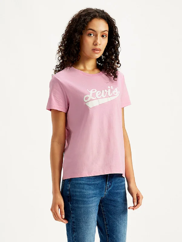 Women's Brand Logo Regular Fit T-Shirt